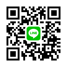 LINEのロゴが中央に配置された、スペースコフレのLINE公式アカウントへのQRコード