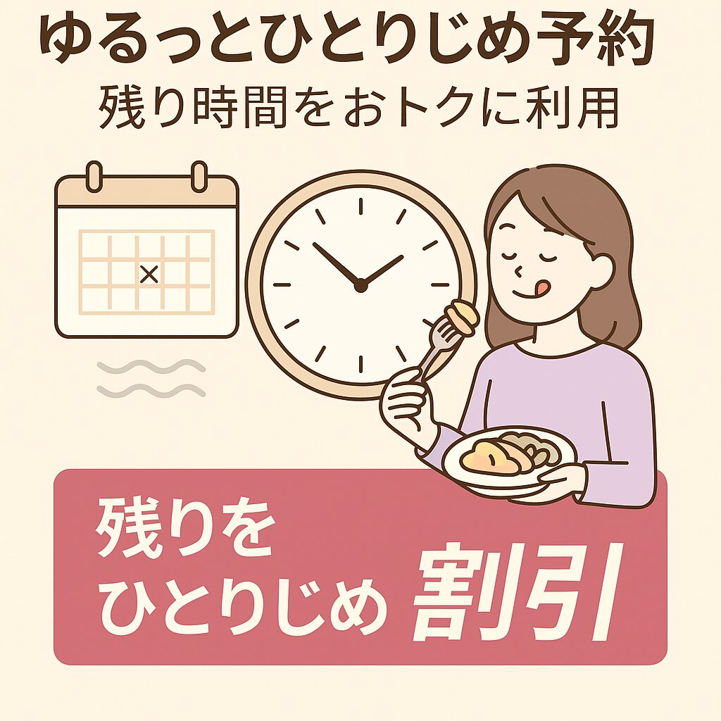 スペースコフレの「ゆるっとひとりじめ予約」案内画像